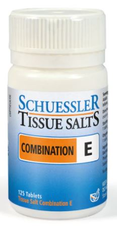 Schuessler Tissue Salts Combination E - 125 capsules